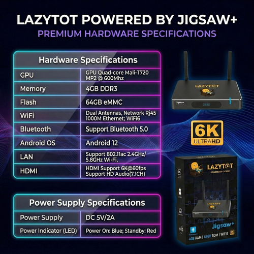 Lazytot Jigsaw+ Streaming Box