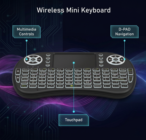Mini Backlit Wireless Keyboard