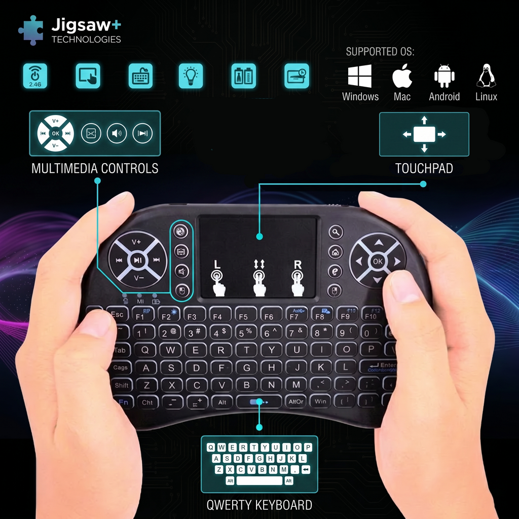 Mini Backlit Wireless Keyboard