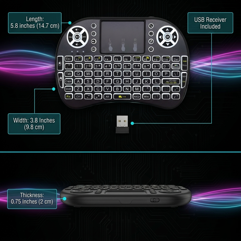 Mini Backlit Wireless Keyboard